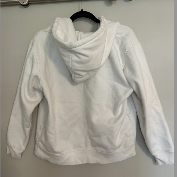 Brandy Melville White Zip-ip Hoodie - Picture 3 of 5